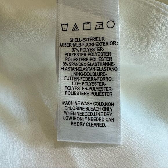 Dress The Population Bailey Dress in‎ Off-White Size Large - Picture 13 of 14